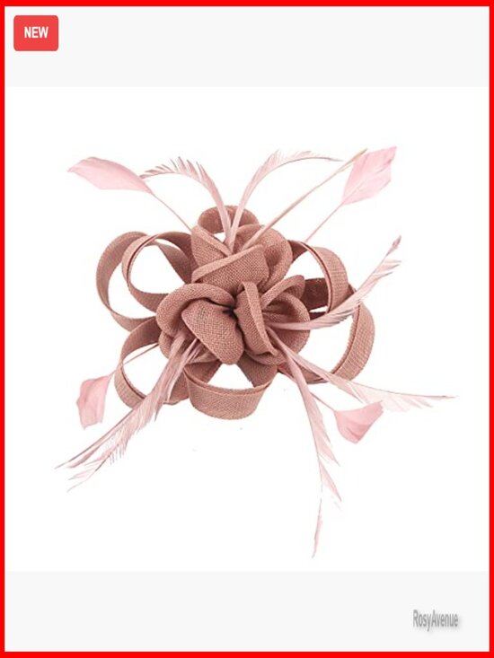 Handmade Derby Fascinator Hat with Feathers, Adjustable  display picture 2
